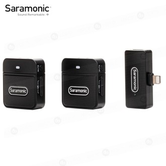 Micrófono Saramonic Lavalier Dual Inalámbrico Blink 100 B4 para iOs - Conector Lightning (2.4 GHz)